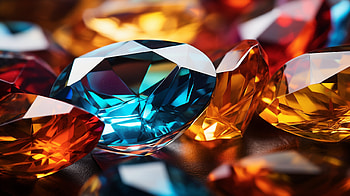 Dazzling Gemstones - Diamond, Topaz & Sapphire, gemstone, Topaz, nature, diamond HD wallpaper