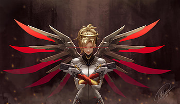 Mercy Overwatch Art, mercy-overwatch, overwatch, games, artist, artwork, digital-art HD wallpaper