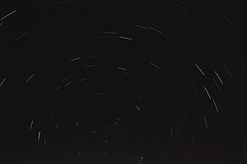 Stars, Dark, Shine, Lines, Starry Sky, Brilliance HD wallpaper