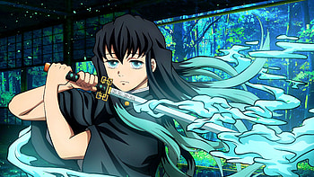 Muichiro Tokito With Sword Demon Slayer Kimetsu no Yaiba HD wallpaper
