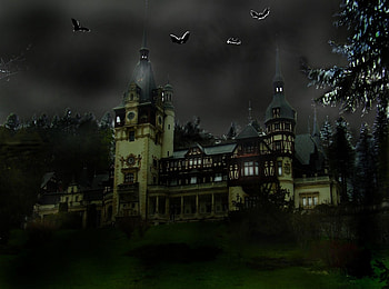 haunted hause, hause, halloween, horror, haunted HD wallpaper