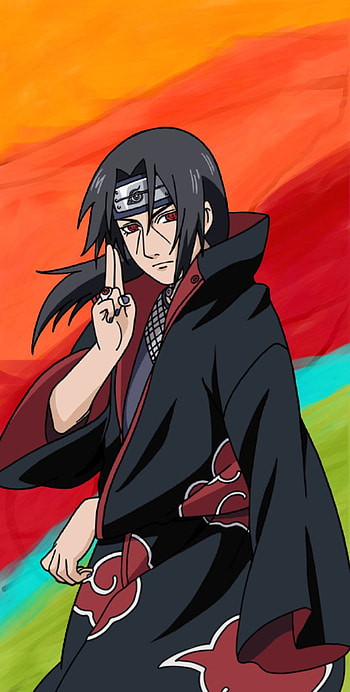 Itachi, art, black hair HD phone wallpaper