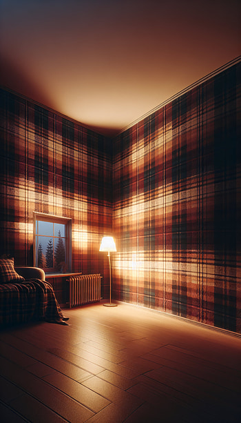 Cozy Flannel Pattern - Warm Ambient Room, interior, Cozy, lightning HD phone wallpaper
