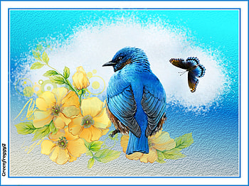 PRETTY BLUE BIRD, ART, ABSTRACT, BIRD, BLUE HD wallpaper