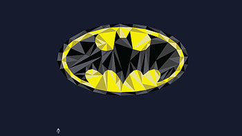 Batman, low poly, logo, artwork HD wallpaper