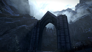 Skyrim Mountain Adventure -, video game, The Elder Scrolls V: Skyrim, mountain HD wallpaper