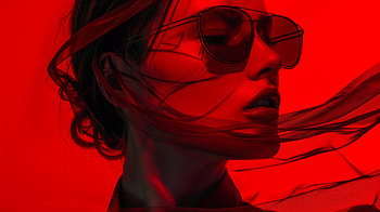 Cool Woman in Red Aesthetic, woman, Cool, red, red aesthetic, fashion HD wallpaper