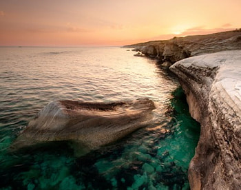Amazing, sunshine, rock, clouds, nature, sky, water, sun, sunset, ocean HD wallpaper