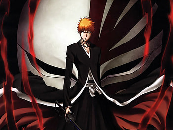 Hollow Ichigo, red and black, ichigo, mask, hollow HD wallpaper