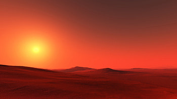 Orange Desert, orange, desert, nature HD wallpaper