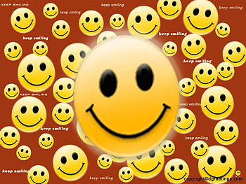 SMILEY COLLAGE, black, smiley, yellow, red, eyes HD wallpaper