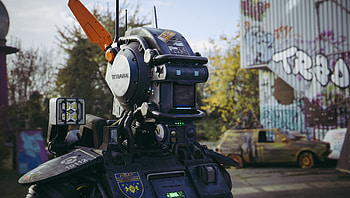 Chappie, Movie bust, Fan art, Texturing HD wallpaper