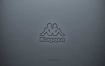 Kappa logo, gray creative background, Kappa emblem, gray paper texture, Kappa, gray background, Kappa 3d logo HD wallpaper