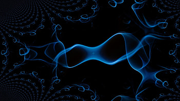Preview black background, smoke, line, abstraction HD wallpaper