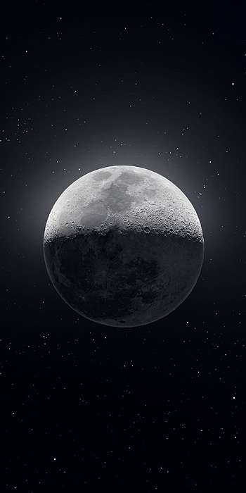 Moonlight, Enchanting planet, Mesmerizing , Celestial beauty HD phone wallpaper