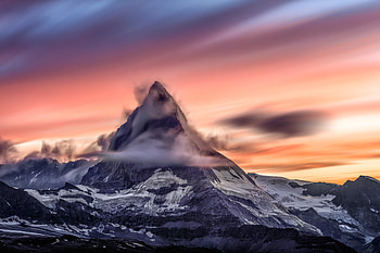 Cloud Mountain Snowcapped , mountains, nature, clouds HD wallpaper