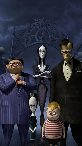 Cartoon adaptation, Family values, Creepy characters, Dark humor HD phone wallpaper
