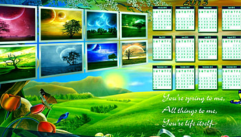 Beautiful 2013 Calendar, , beautiful, calendar, 2013 HD wallpaper