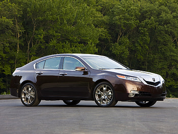 Auto, Trees, Acura, Cars, Asphalt, Side View, Style, Akura, 2008, Tl, Burgundy, Vinous HD wallpaper