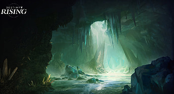 Destiny: Rising — Luminous Crystal Cave, video game, Destiny: Rising, crystal cave HD wallpaper