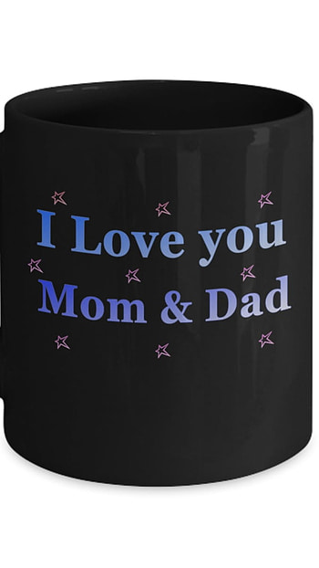 I Love Mom Dad, Black, Coffee Mug HD phone wallpaper