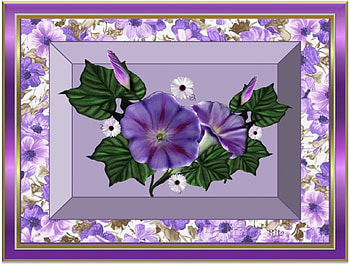HAPPY BIRTAY - YATY., purple, morning glory, flowers, birtay greetings HD wallpaper