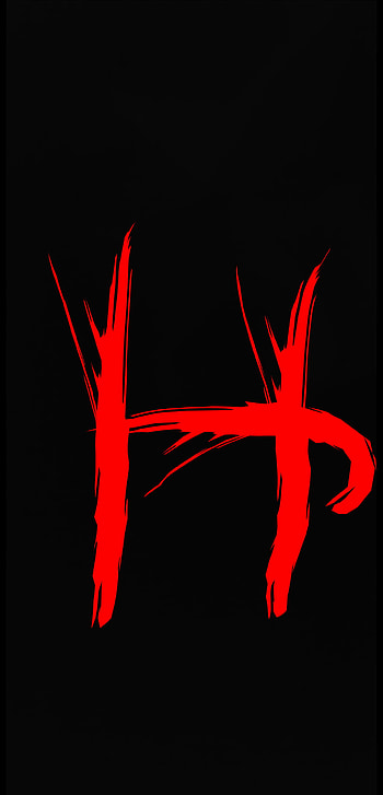 Letter H, red, new, art, colour, red colour, neon, fresh HD phone wallpaper