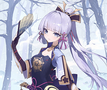 Kamisato Ayaka, Kamisato Ayaka (Genshin Impact), video game, Genshin Impact HD wallpaper