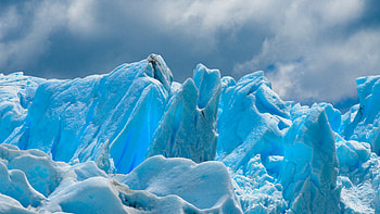 Glacier icebergs, Blue snow nature, U HD wallpaper