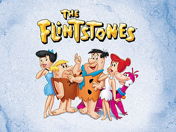 Flintstones animation, Incredibles crossover, Stone Age hilarity, Cartoon escapades HD wallpaper