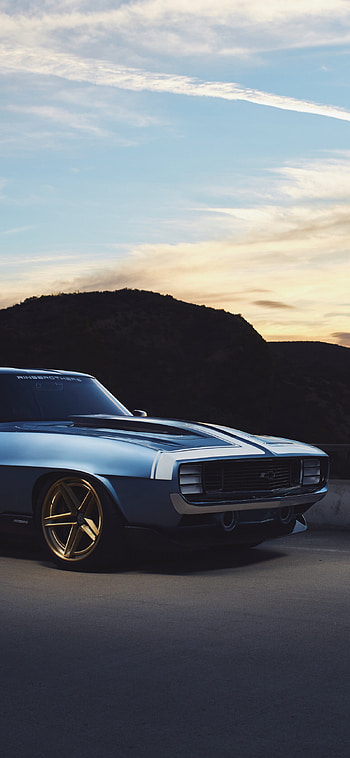 1969 Chevy Camaro, G code, muscle car HD phone wallpaper