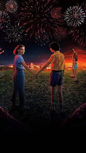 Stranger Things, Painting, Background HD phone wallpaper