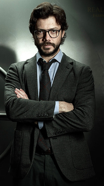 The professor, money heist HD phone wallpaper
