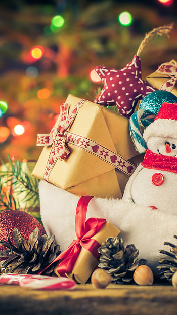 New Year, Snowman, Holidays HD phone wallpaper