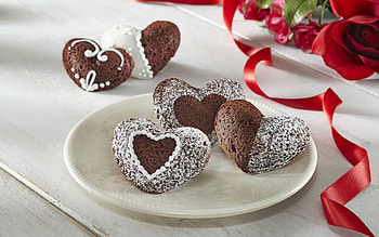 For you!, sweet, white, chocolate, ribbon, dessert, valentine, rose, red, heart, cookies HD wallpaper