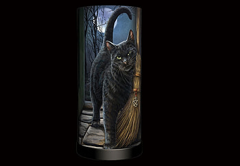Black cat, pisica, animal, halloween, black, fantasy, art, cat HD wallpaper