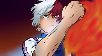 Anime boy, confident, Shoto Todoroki HD wallpaper