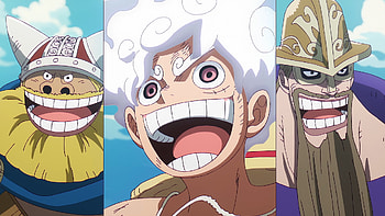 One Piece: Monkey D. Luffy with Brogy & Dorry —, Anime, One Piece, Brogy (One Piece), Monkey D. Luffy, Dorry (One Piece) HD wallpaper