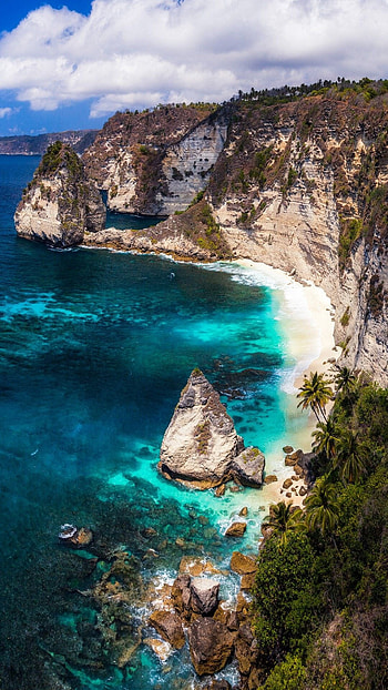 Blue sea, California travel, Nature's wonders, Indonesian charm HD phone wallpaper