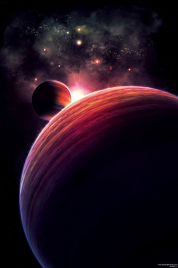 Planets, Universe, Stars, Shining, Flash HD phone wallpaper