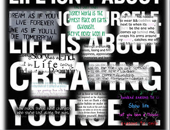 Life&Love, quotes, life, love, collage HD wallpaper