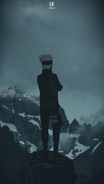 Kakashi Hatake, anime x reality, cloud, naruto, sky, mountain, anime aesthetic, anime , boruto: naruto next generations, anime, naruto shippuden HD phone wallpaper