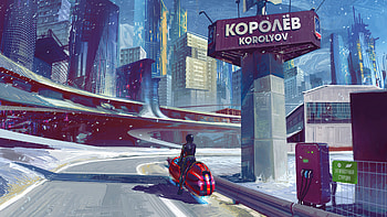 Space City, scifi, artist, artwork, digital-art HD wallpaper