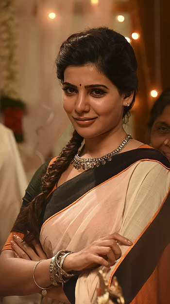 Samantha, tamil movie, saree beauty HD phone wallpaper
