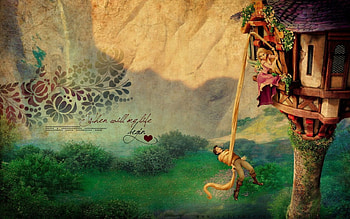 Tangled, Cartoon, Disney, Rapunzel, Pixar HD wallpaper