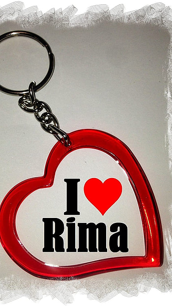 R Name, Rima, Love Keychain HD phone wallpaper