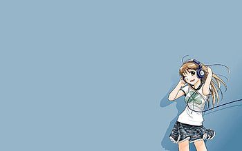 Music, Anime, Girl, Animeshka, Fun, Merriment HD wallpaper