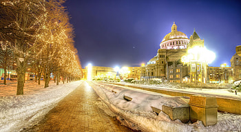 City, Boston HD wallpaper