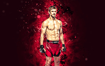 Arnold Allen, , purple neon lights, english fighters, MMA, UFC, Mixed martial arts, Arnold Allen , UFC fighters, Arnold Billy Allen HD wallpaper
