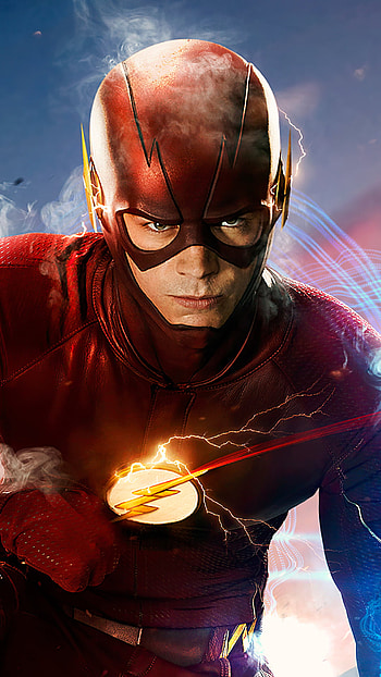 Flash TV Show, Released in 2014, Small screen superhero, Fast-paced action HD phone wallpaper